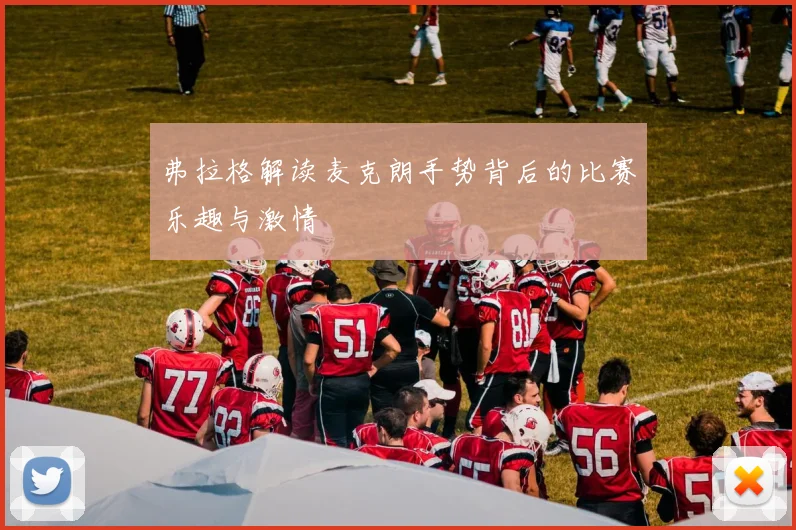 弗拉格解读麦克朗手势背后的比赛乐趣与激情